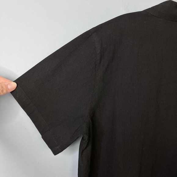 Jane Ashley Petite Black Embroidered Flamingo Palm Trees Sequined Beaded Size PL - Picture 12 of 13